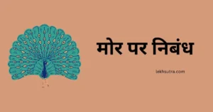 Rashtriya Pakshi Mor Essay In Hindi