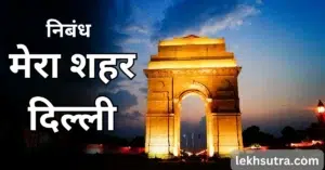 My City Delhi Essay In Hindi